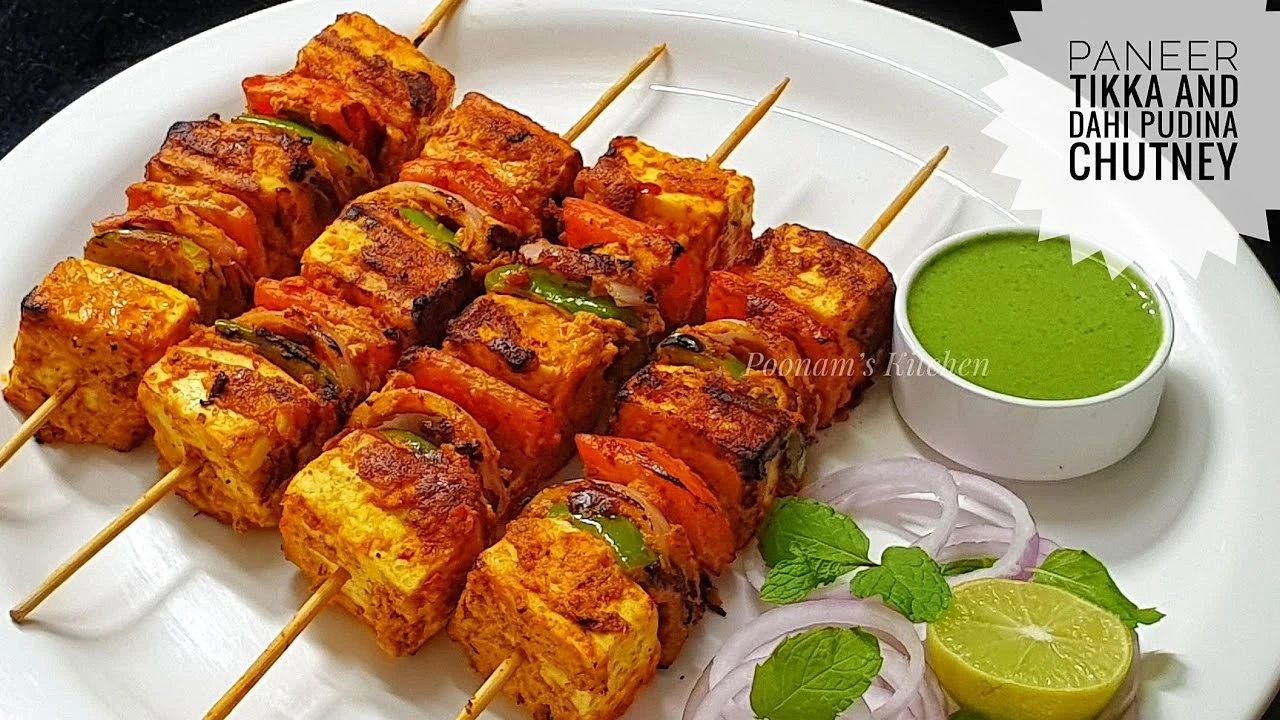 Paneer Pudina Tikka