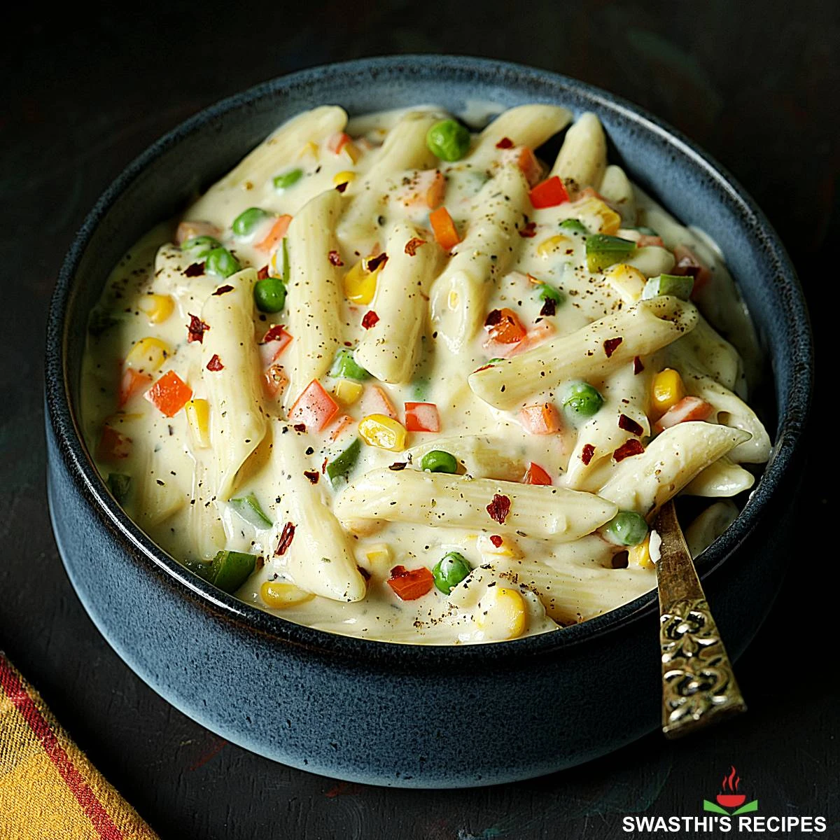 Veg. White Sauce Pasta