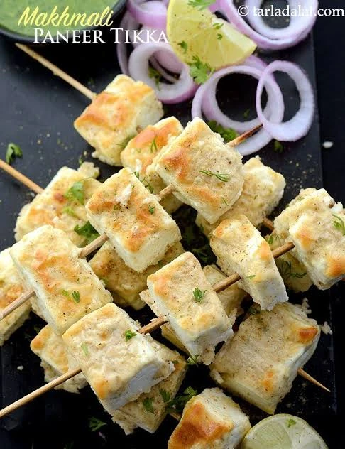 Paneer Makhmali Tikka