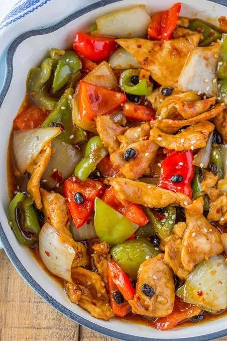 Chicken in Black Beans Sauce
