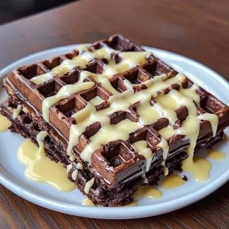 Brownie Crumble Waffles