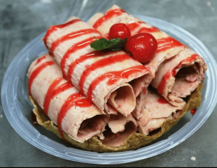 Double trouble ice cream roll