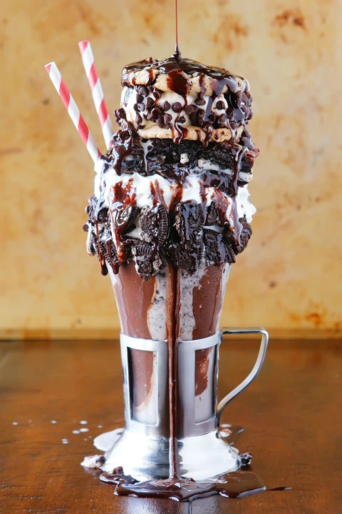 Chocolate Brownie Ice Cream Shake