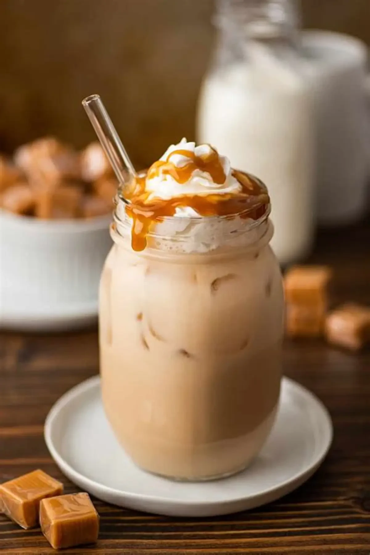 Caramel cold coffe