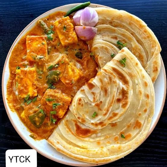 Paneer Butter Masala with 2 Laccha Paratha