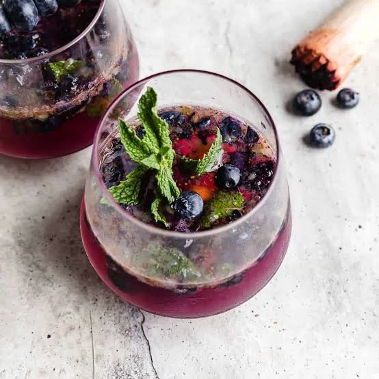 Blueberry mocktail