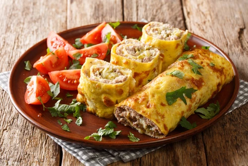 Double Egg Veg. Roll