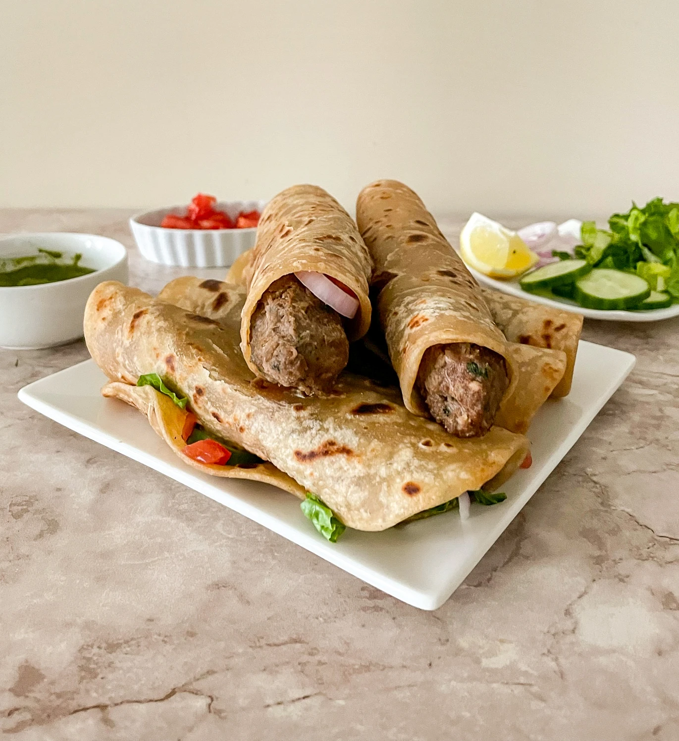 Chicken Seekh Kebab Roll