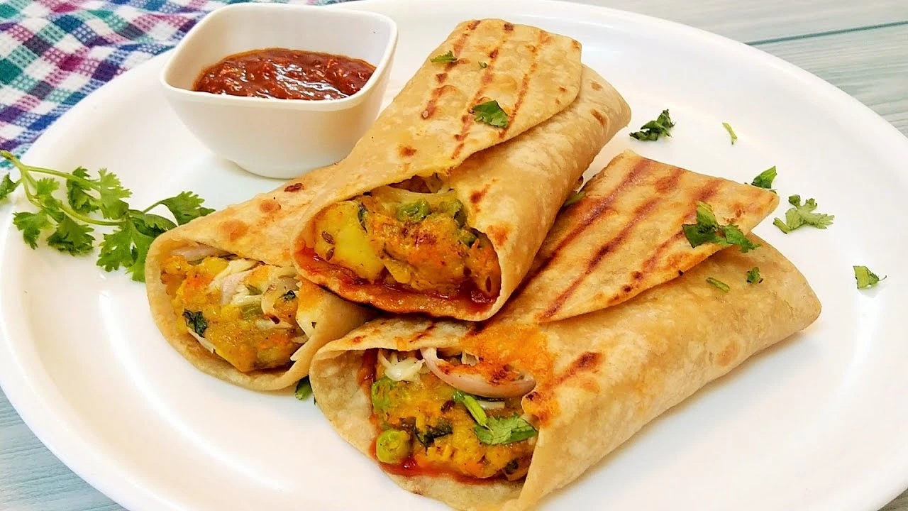 Aloo Patty Wrap