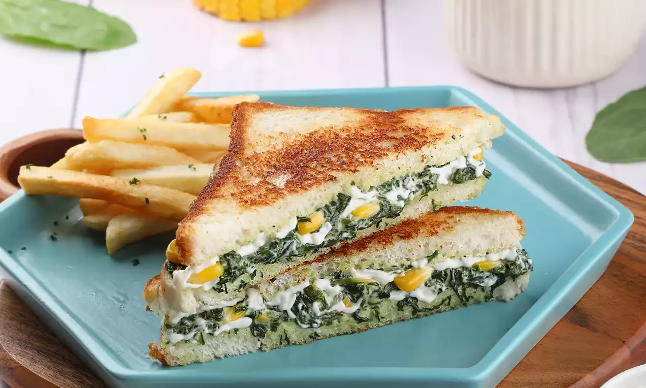 Cheesy Corn Grill Sandwich