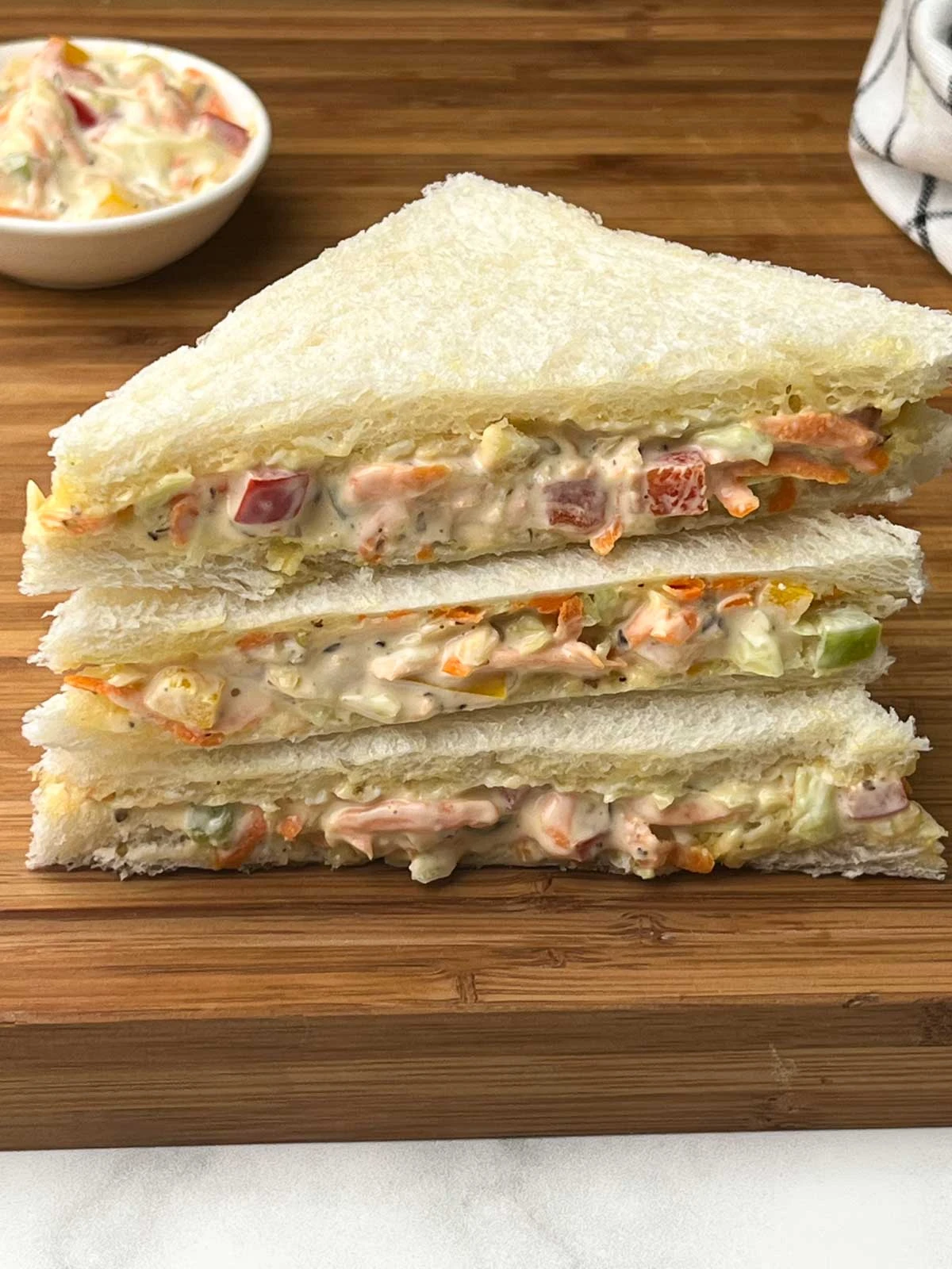Cold Mayo Vegetable Sandwich