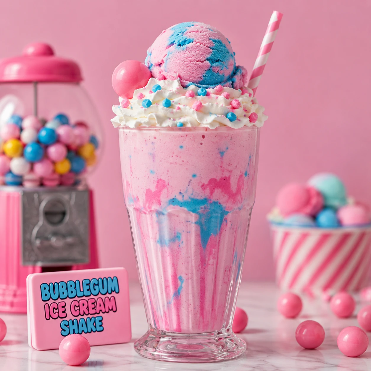 Bubblegum Ice Cream Shake